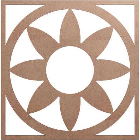 Ekena Millwork Blume Wood Fretwork Pierced Ceiling Medallion, Wood (Paint Grade), 38"OD x 13 1/8"ID x 3/8"T CMWP38X38X0375BLMF